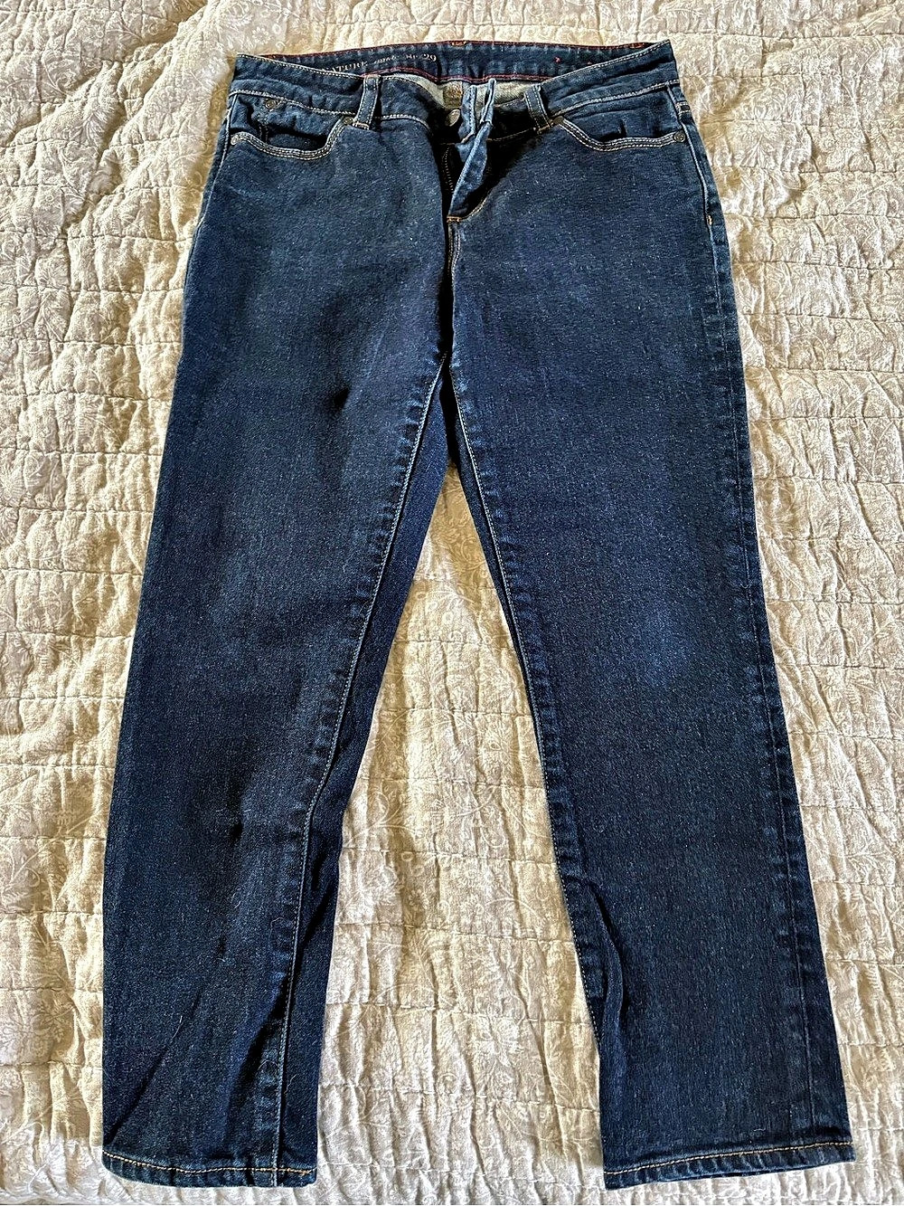 Talbots Women's Straight Leg Ankle Jeans in Blue 29P